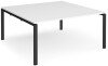 Dams Adapt Boardroom Table Starter Unit 1600 x 1600mm - White