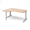 Dams TR10 Corner Desk 1600mm - Beech