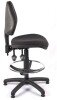 Chilli Medium Back Draughtsman Operator Chair with Adjustable Arms - Charcoal