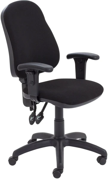 TC Calypso 2 Operator Chair with Adjustable Arms - Black