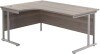 TC Twin Leg Corner Desk 1800 x 1200mm - Grey Oak
