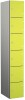 Probe Zenbox Six Compartment Locker - 1800 x 300 x 400mm - Lime Yellow