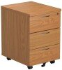 TC Mobile Pedestal 3 Drawers - Nova Oak