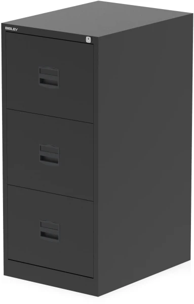 Dynamic Qube 3 Drawer Filing Cabinet - Black