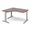 Dams TR10 Deluxe Corner Desk 1400mm - Walnut