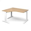 Dams TR10 Deluxe Corner Desk 1400mm - Oak