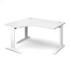 Dams TR10 Deluxe Corner Desk 1400mm - White