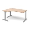 Dams TR10 Deluxe Corner Desk 1600mm - Beech