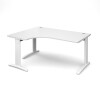 Dams TR10 Deluxe Corner Desk 1600mm - White