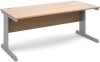 Dams Vivo Rectangular Desk with Cable Managed Legs - 800mm x 800mm - Beech