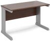 Dams Vivo Rectangular Desk with Cable Managed Legs - 1200mm x 600mm - Walnut