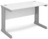 Dams Vivo Rectangular Desk with Cable Managed Legs - 1200mm x 600mm - White
