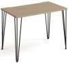 Dams Tikal Rectangular Desk with Hairpin Legs - 1000mm x 600mm - Kendal Oak