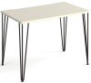 Dams Tikal Rectangular Desk with Hairpin Legs - 1000mm x 600mm - White