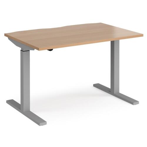 Dams Elev8 Mono Height Adjustable Electronic Desk - 1200 x 800mm - Beech