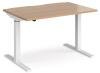 Dams Elev8 Mono Height Adjustable Electronic Desk - 1200 x 800mm - Beech