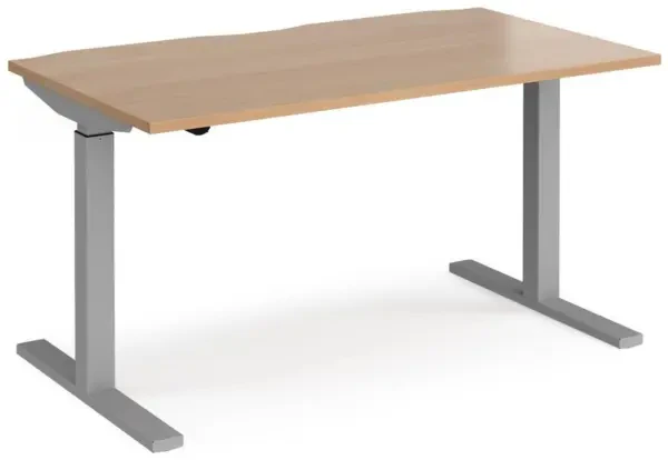 Dams Elev8 Mono Height Adjustable Electronic Desk - 1400 x 800mm - Beech