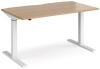 Dams Elev8 Mono Height Adjustable Electronic Desk - 1400 x 800mm - Beech