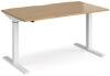 Dams Elev8 Mono Height Adjustable Electronic Desk - 1400 x 800mm - Oak