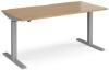 Dams Elev8 Mono Height Adjustable Electronic Desk - 1600 x 800mm - Oak