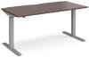 Dams Elev8 Mono Height Adjustable Electronic Desk - 1600 x 800mm - Walnut