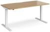 Dams Elev8 Mono Height Adjustable Electronic Desk - 1600 x 800mm - Oak