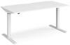 Dams Elev8 Mono Height Adjustable Electronic Desk - 1600 x 800mm - White