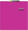 Nobo Mini Magnetic Whiteboard Coloured Tile 360mm x 360mm Pink