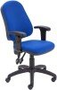 TC Calypso 2 Operator Chair with Adjustable Arms - Royal Blue