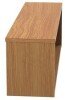 TC Reception Modular Straight Top Hutch Unit - 1200 x 320mm - Nova Oak