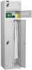 Probe Two Person Nest of Two Lockers - 1780 x 460 x 460mm - Silver (RAL 9006)