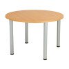 TC One Fraction Plus Circular Meeting Table - 1000 x 730mm - Beech