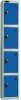 Probe 4 Door Single Steel Locker - 1780 x 380 x 380mm - Blue (Similar to RAL 5019)