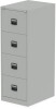 Dynamic Qube 4 Drawer Filing Cabinet - Goose Grey
