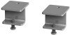 Dams Glazed Screen Brackets for Single Adapt & Fuze Desks or Runs of Single Desks (pair) - Silver