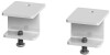 Dams Glazed Screen Brackets for Single Adapt & Fuze Desks or Runs of Single Desks (pair) - White