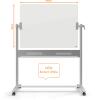 Nobo Revolving Mobile Glass Magnetic Whiteboard 1200mm x 900mm