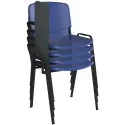 Dams Taurus Plastic Stacking Chair with Writing Tablet - Pack of 4