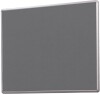 Spaceright SmartShield FlameShield Aluminium Framed Noticeboard - 1200 x 1200mm - Grey
