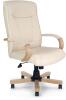 Nautilus Troon Leather Faced Executive Chair - Cream