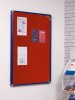 Spaceright Smartshield Tamperproof Noticeboard - 1800 x 1200mm - Red