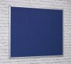 Spaceright FlameShield Aluminium Framed Noticeboard - 1200 x 900mm - Blue