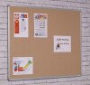 Spaceright FlameShield Aluminium Framed Noticeboard - 1800 x 1200mm - Natural