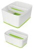 Leitz Mybox Wow Organiser Tray Long, Storage. W 307 X H 55 X D 105 Mm. White/green - Outer Carton Of 4