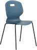 Arc 4 Leg Chair - 430mm Seat Height - Steel Blue