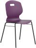 Arc 4 Leg Chair with Brace - 460mm Seat Height - Grape