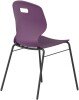 Arc 4 Leg Chair with Brace - 460mm Seat Height - Grape