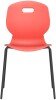 Arc 4 Leg Chair with Brace - 460mm Seat Height - Coral