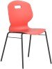 Arc 4 Leg Chair with Brace - 460mm Seat Height - Coral