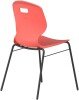 Arc 4 Leg Chair with Brace - 430mm Seat Height - Coral